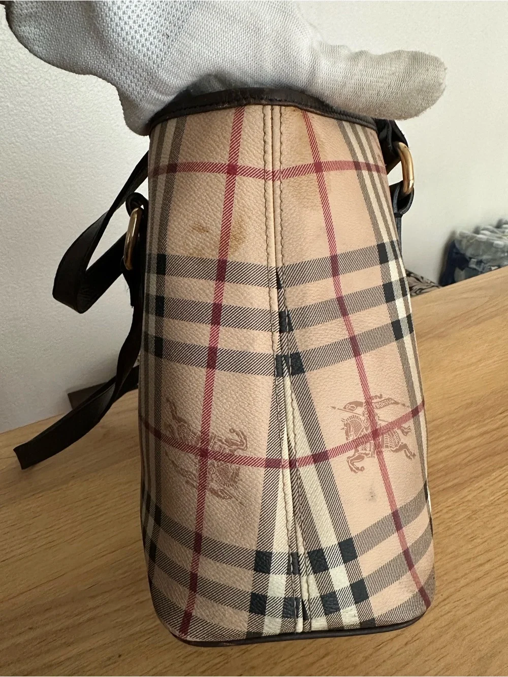 Burberry Zipper Tote Bag